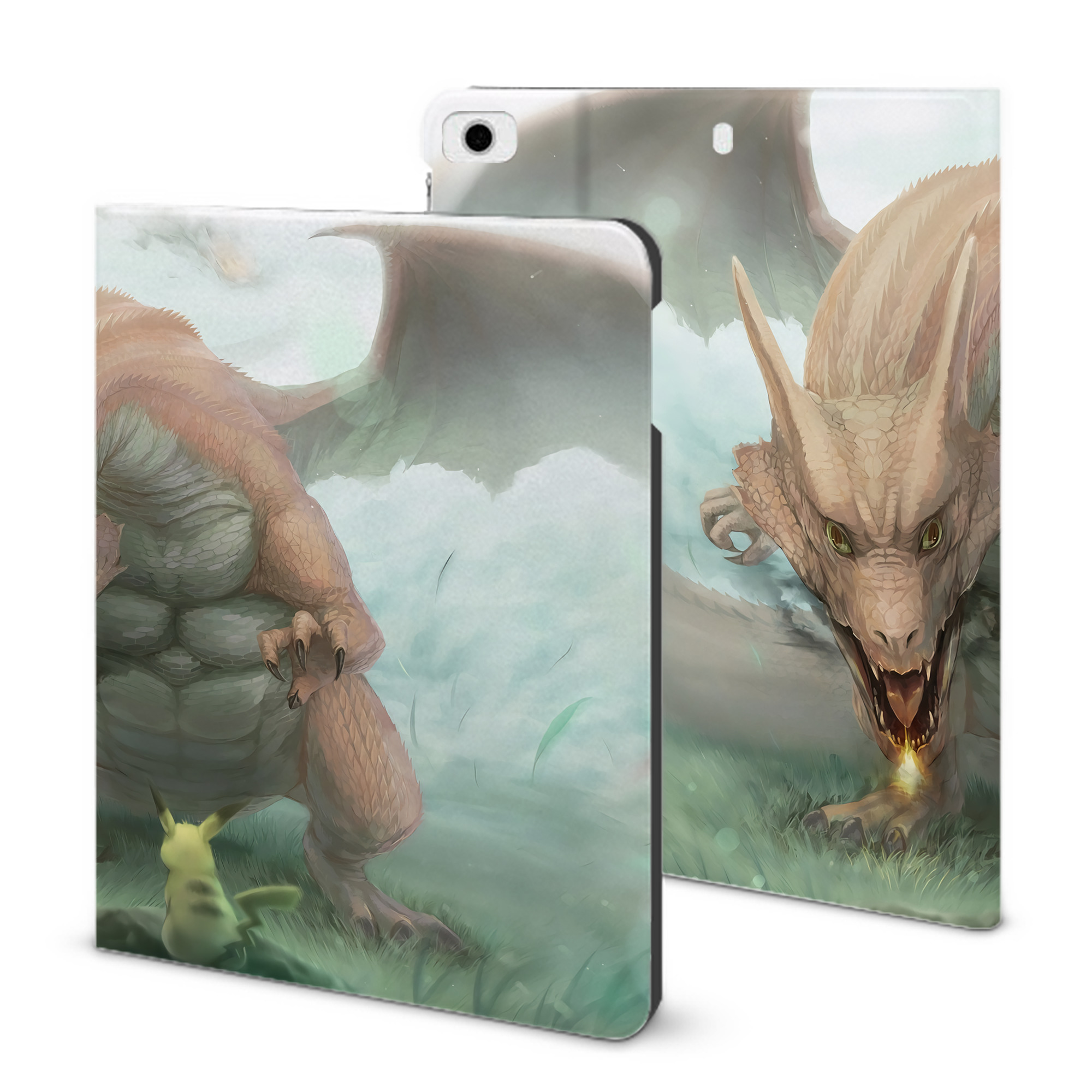 （画像用） ポケットモンスター Pokémon IPad ケース ブック型 PUレザー TPU 耐衝撃 軽量 薄型 ペン収納なし 全面保護 IPad 各モデル対応